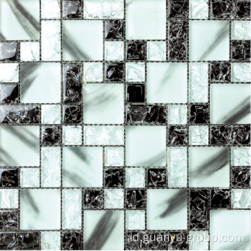 Crystal ice cracked glass mosaik